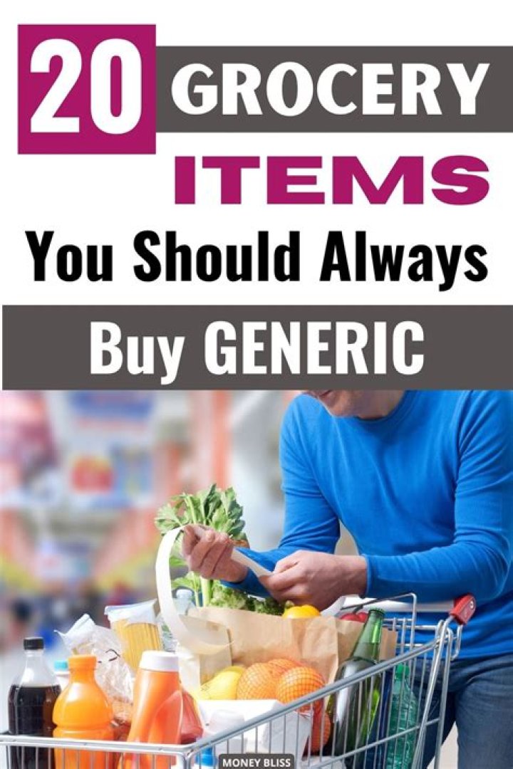 20 Products You Should Always Buy Generic