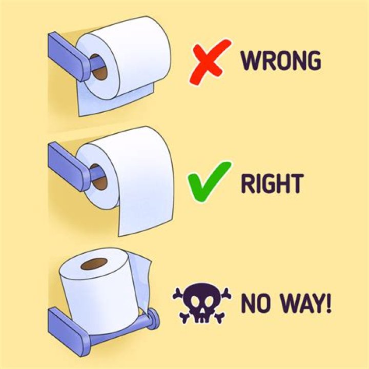 Here's the Right Way to Hang a Roll — Best Life
